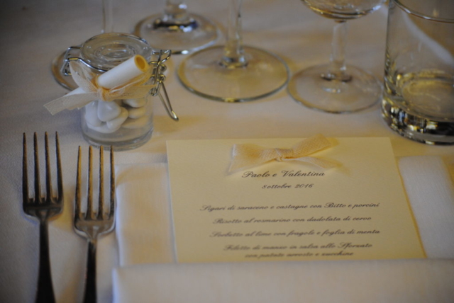 menu matrimonio